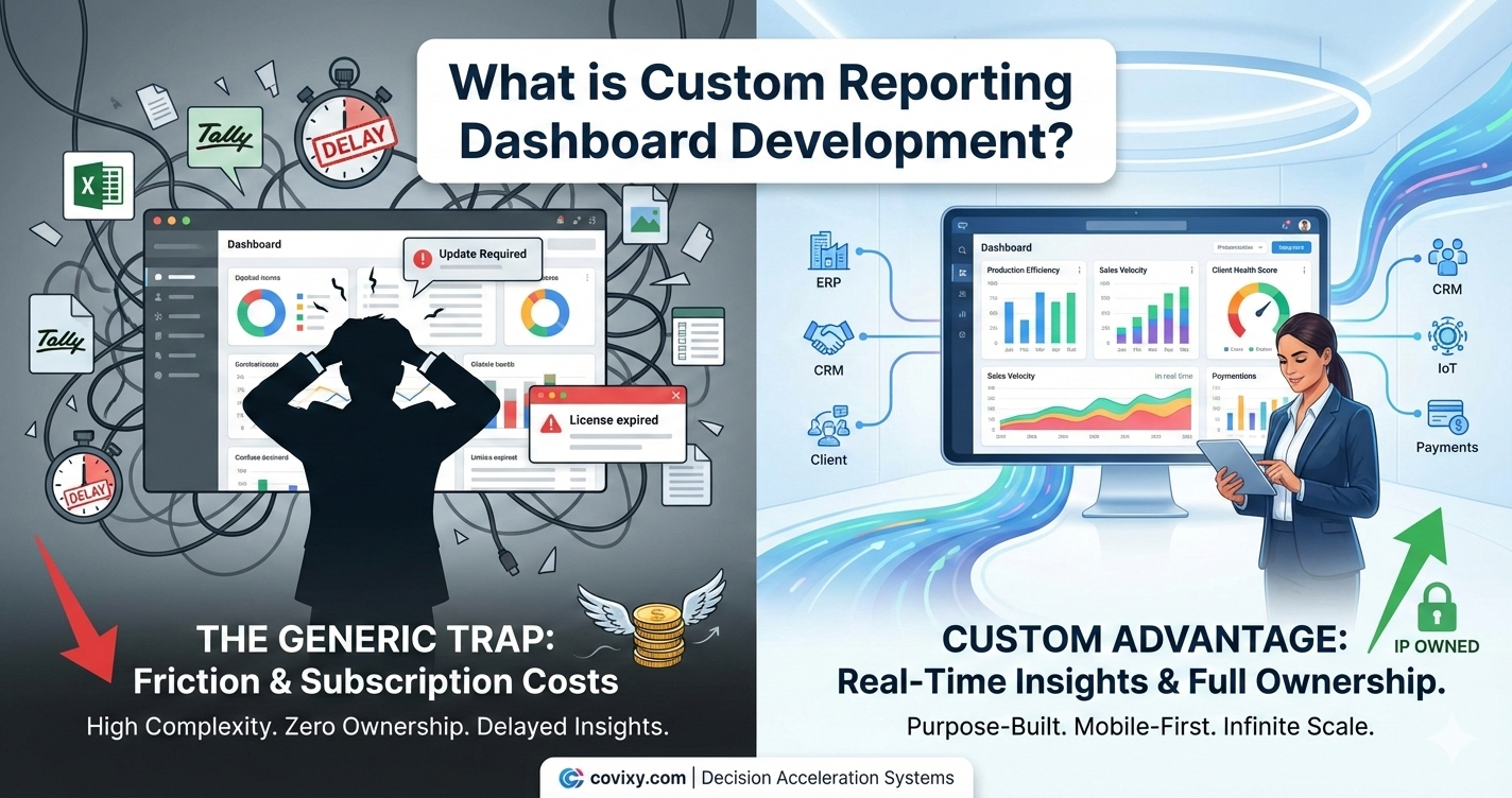 Custom Reporting Dashboard Development India: The 2026 Guide | covixy io
